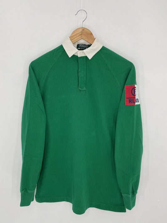 1993 POLO RALPH LAUREN Size Kids L Vintage Rugby-shirt / k5567