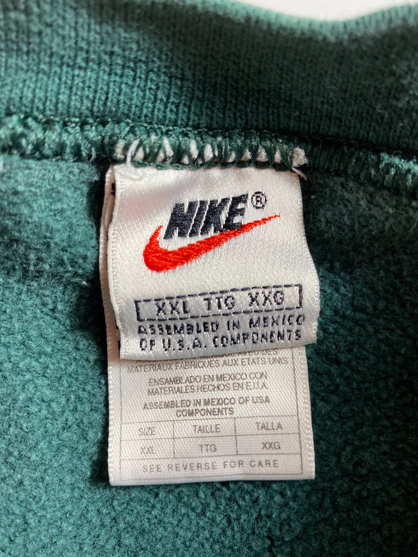 90’s NIKE Mini Swoosh Size XXL Vintage Sweat-shirt / 8761
