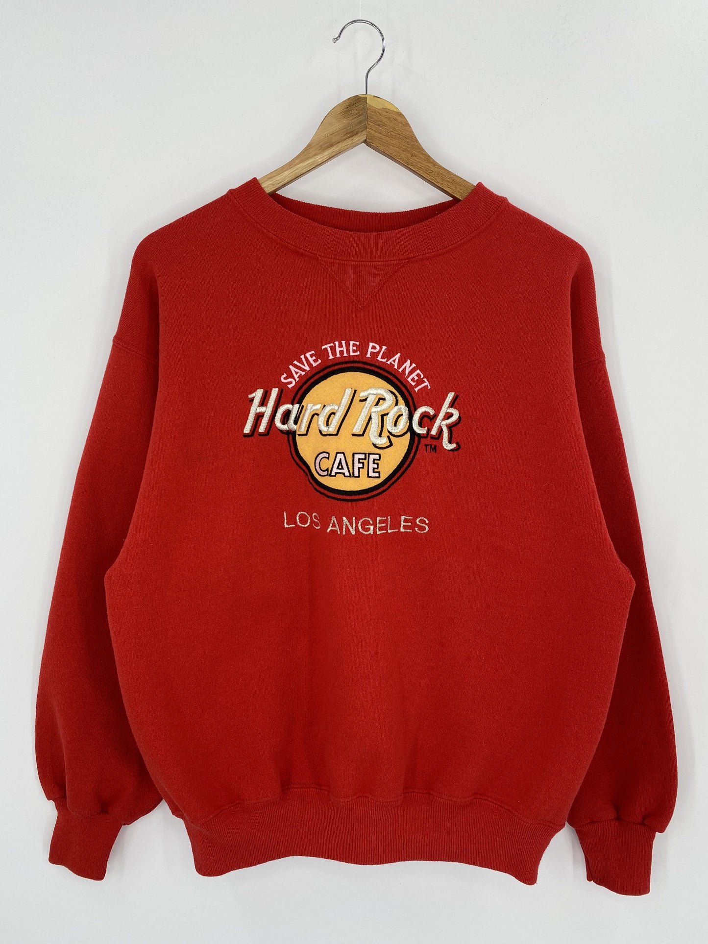 90's HARD ROCK CAFE LOS ANGELES Made in USA Size L Vintage Sweat-Shirt / K6288
