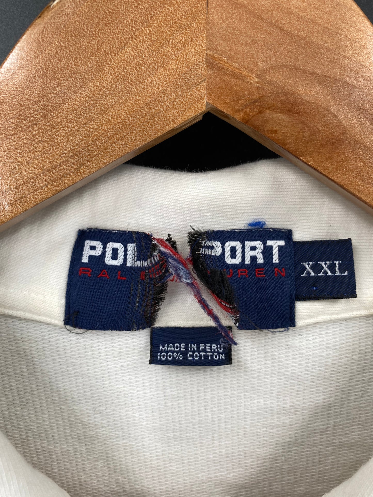 90’s RALPH LAUREN POLO SPORT Size XXL Vintage Half Zip Sweat-shirt / K2437
