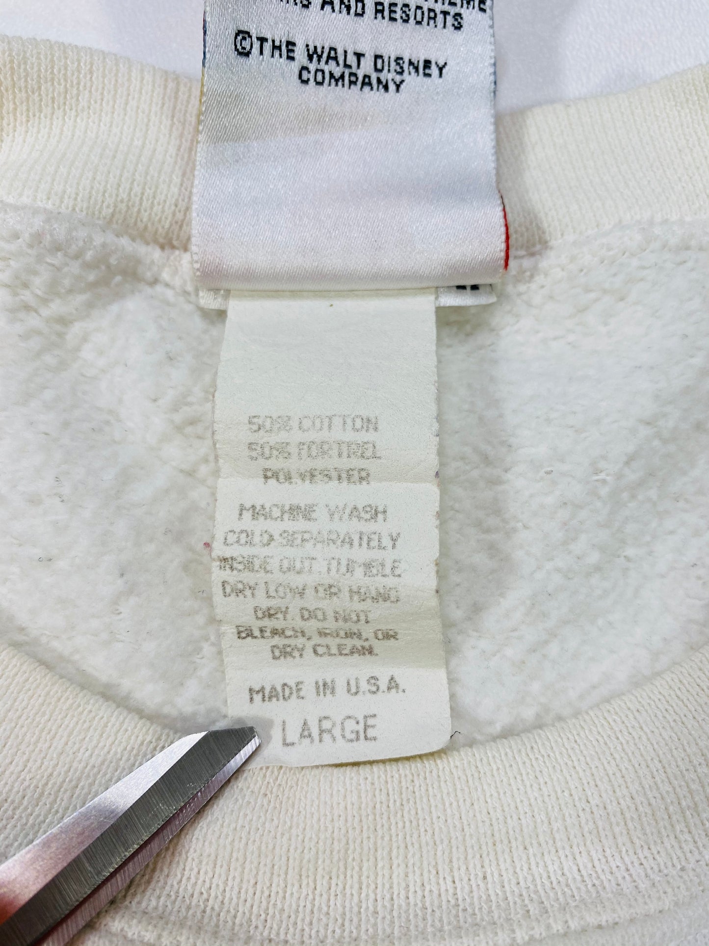 90's WALT DISNEY WORLD 25TH ANNIVERSARY Made in USA Size L Vintage Sweat-shirt / 6074