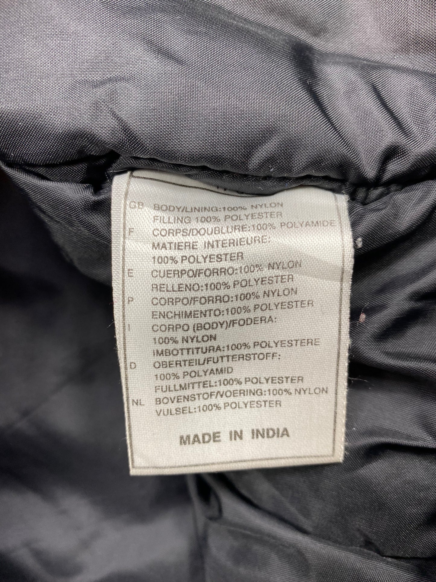 90’s NIKE Zipper Size XXL Vintage Padded Nylon-Jacket / 5724