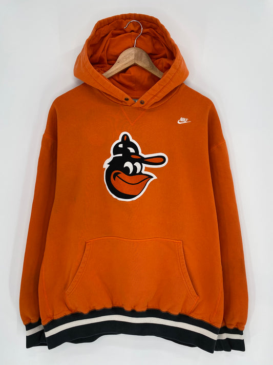 00’ NIKE BALTIMORE ORIOLES Size XXL Vintage MLB Hoodie Sweat-shirt / 8957