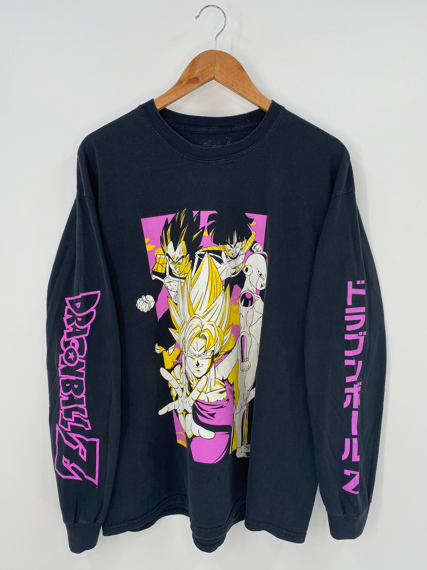 00’ DRAGON BALL Z Size L Vintage Long Sleeve T-Shirts / K3834