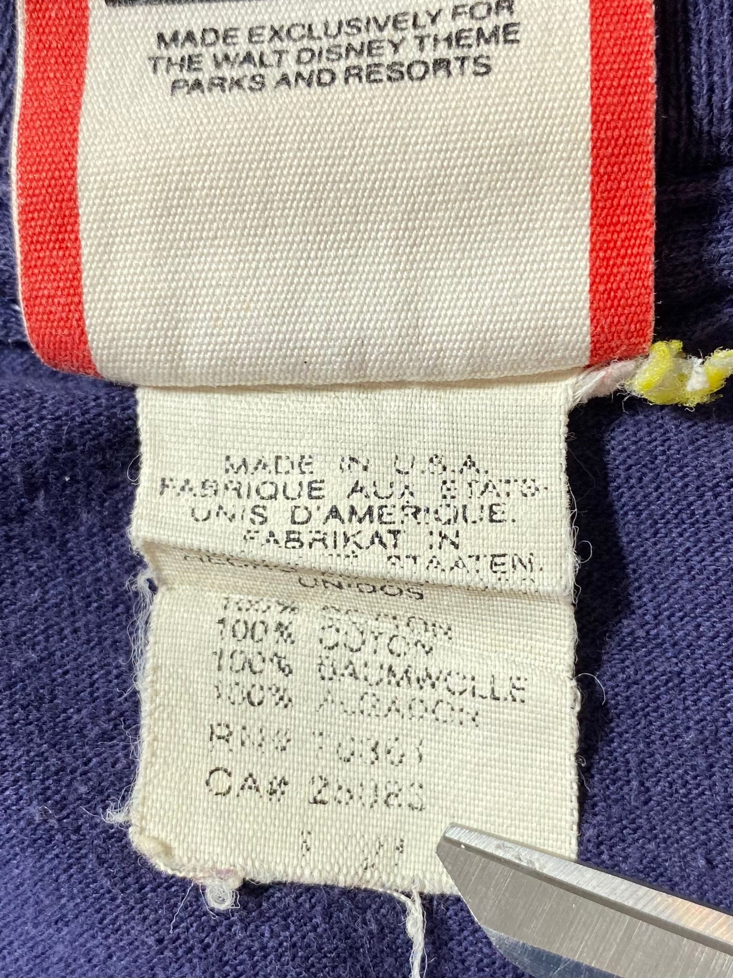 1995 DISNEY MICKEY Made in USA Size One Size (Approx.XL) Vintage T-Shirt / K7166