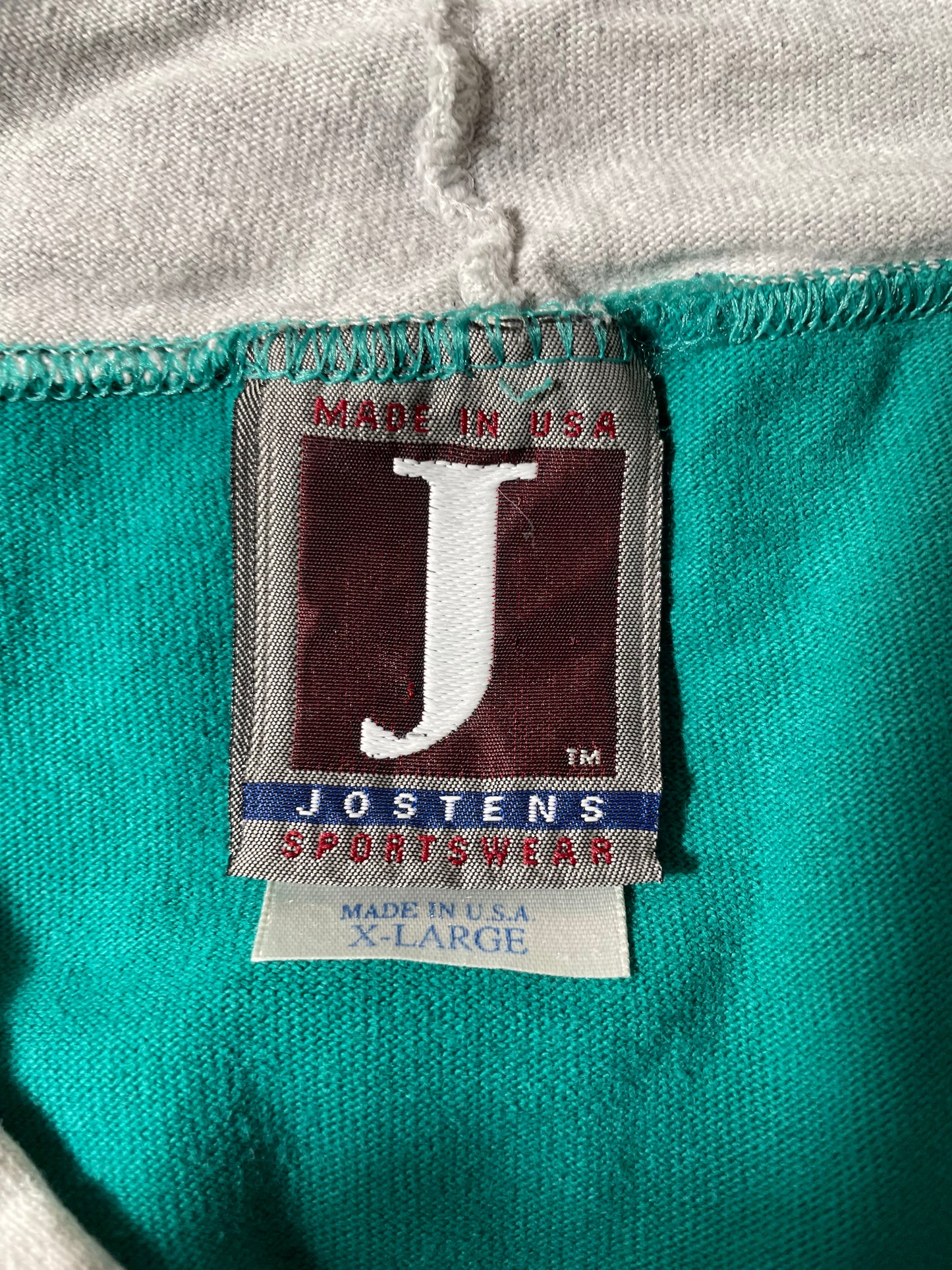 1992 NFL DOLPHINS TAZ Made in USA Size XL Vintage NFL Long Sleeve Hoodie T- Shirt/ K3062