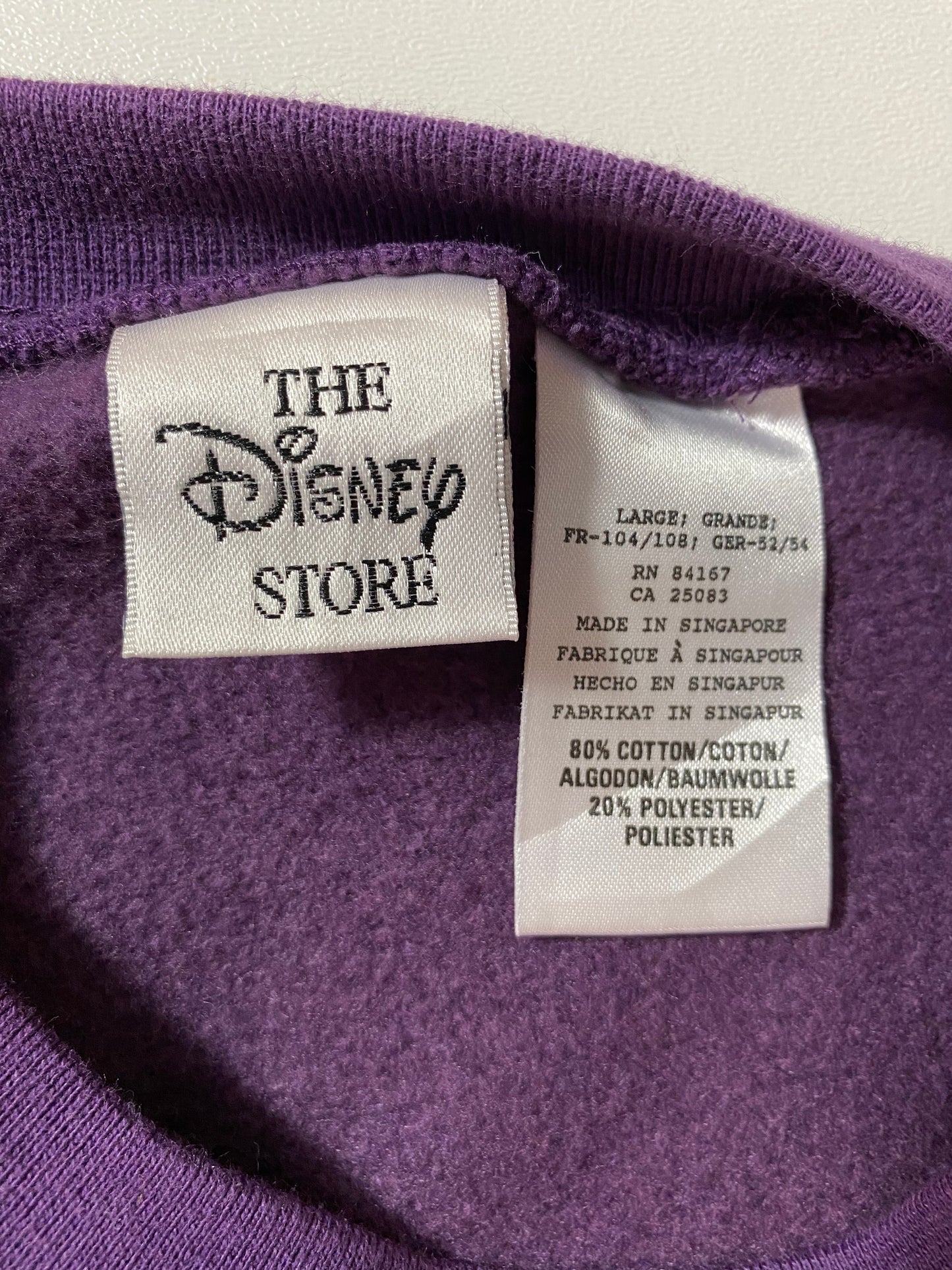 00’ DISNEY 7 Dwarfs Size L Vintage Sweat-shirt / K8
