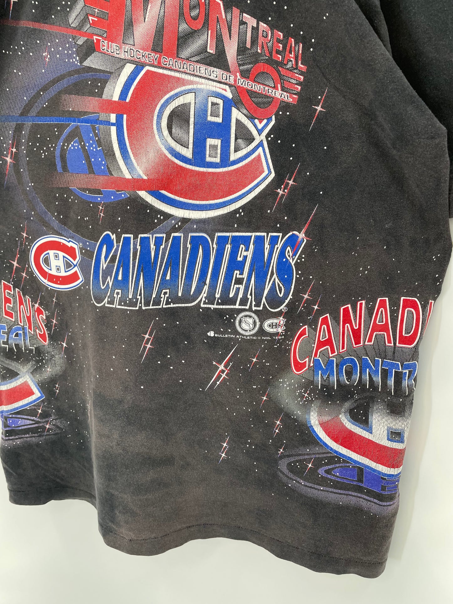 1994’ MONTREAL CANDIENS Size One Size (Approx.XL) Vintage NHL T- Shirt / K2900