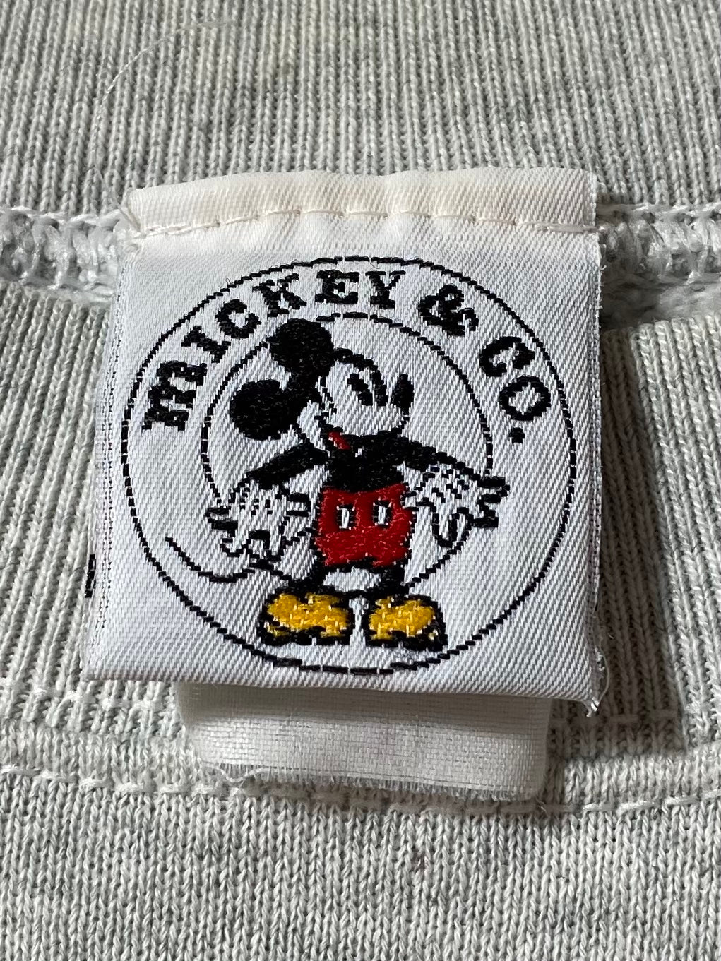 90’s DISNEY MICKEY Size No Tag (Approx. L) Vintage Sweat-shirt / E284