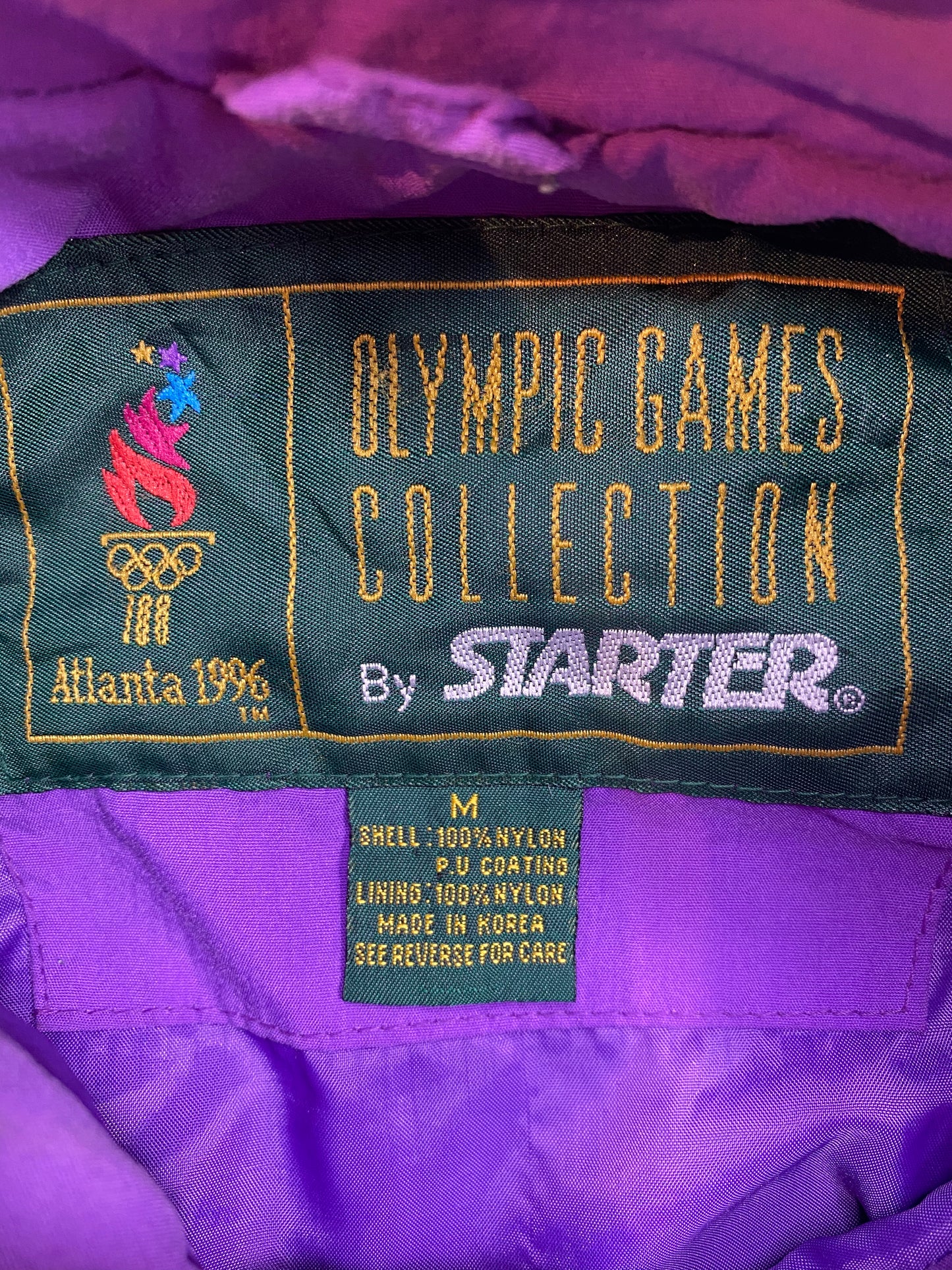 1996 Starter USA Atlanta Olympic Vintage Nylon Jacket / 4845