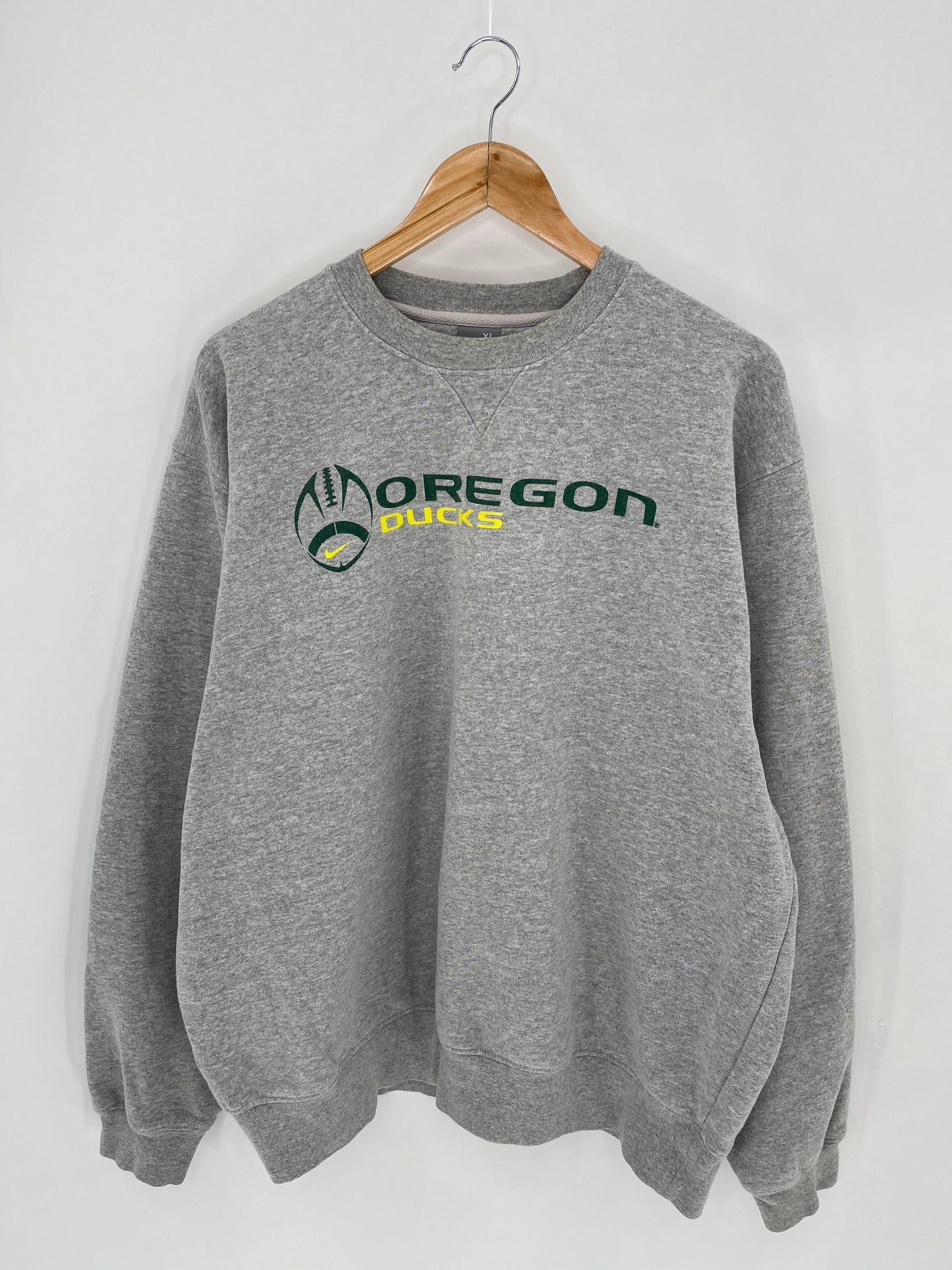 00’ NIKE Oregon Ducks Football Size XL Vintage Sweat-shirt / 7133