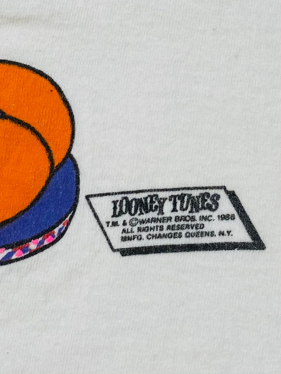 1986 WARNER BROS. LOONEY TUNES Made in USA Size XL Vintage T-Shirt / 6164