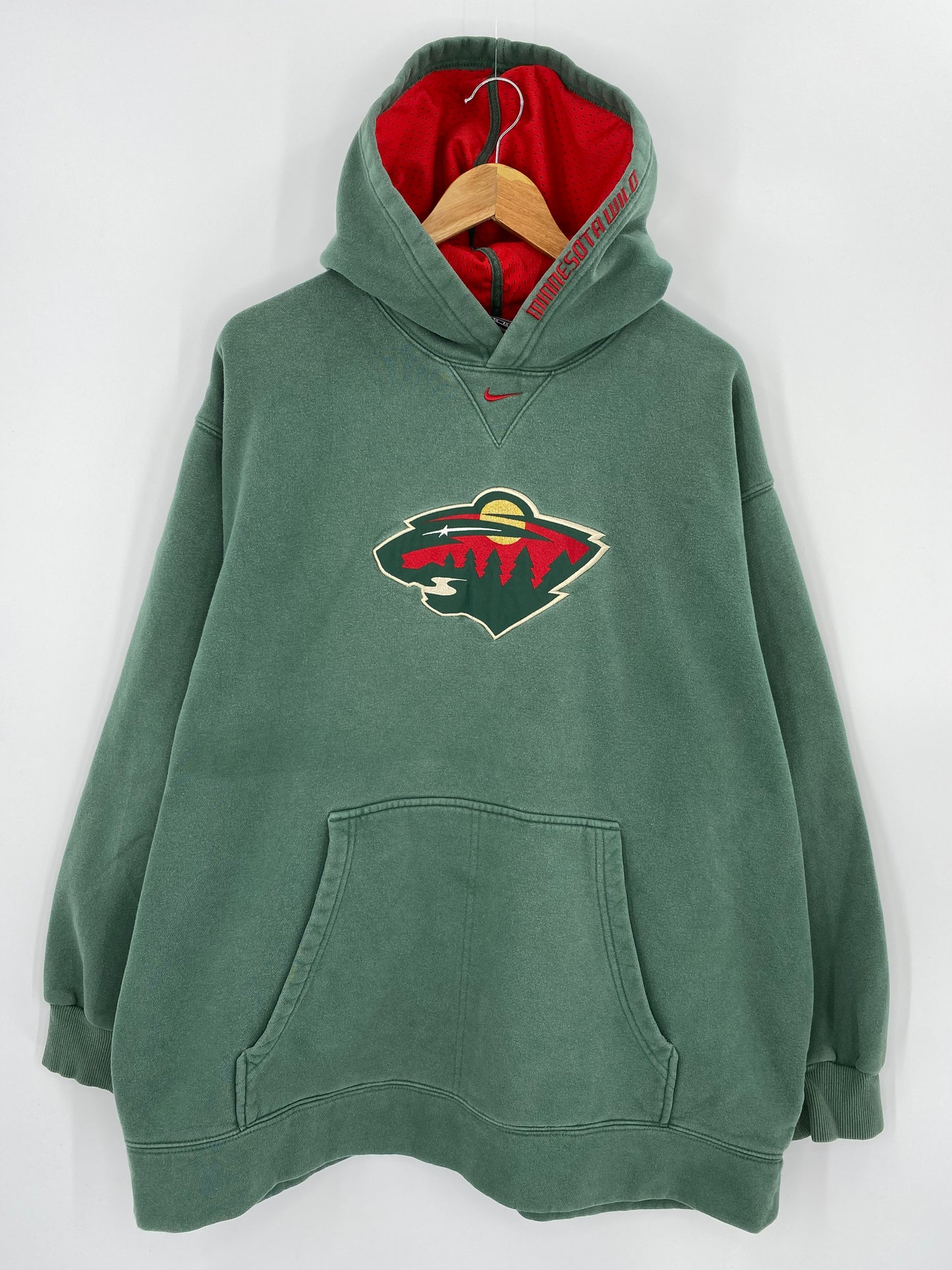 00’ NIKE MINNESOTA WILO Size XL Vintage NHL Sweat-Shirts / 8649