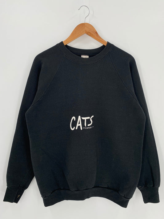 1981 CATS Made in USA Size XL Vintage Sweat-Shirts / A1398