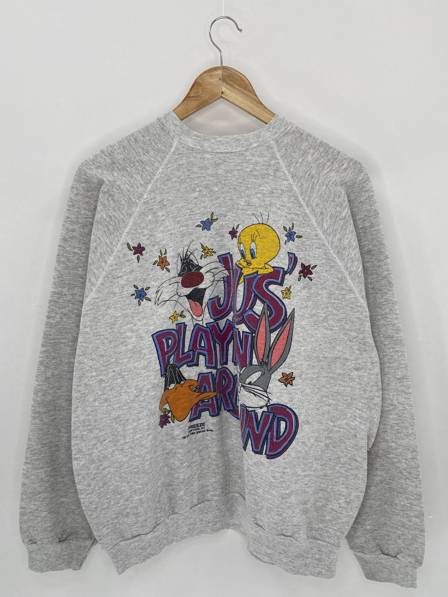 1994 WARNER BROS. Made in USA Size XL Vintage Sweat-shirt / K5279