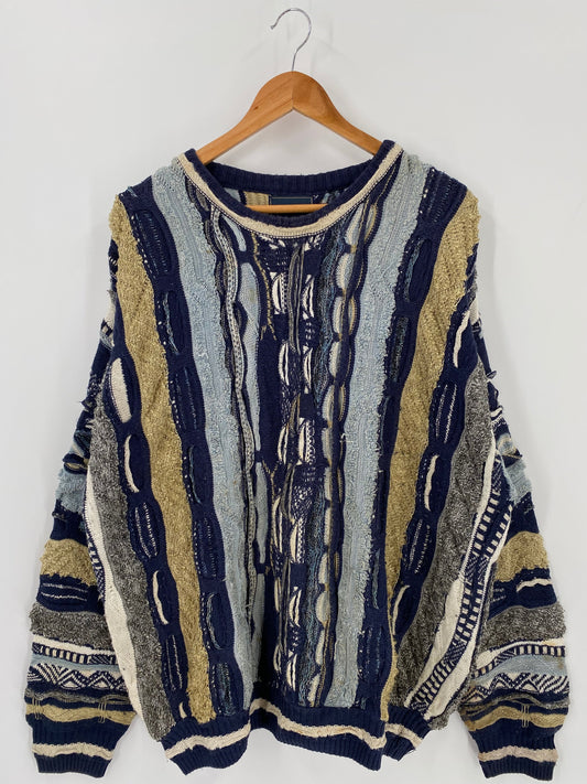 Vintage 3D COOGI- Style Size L Knit Sweater / A2563