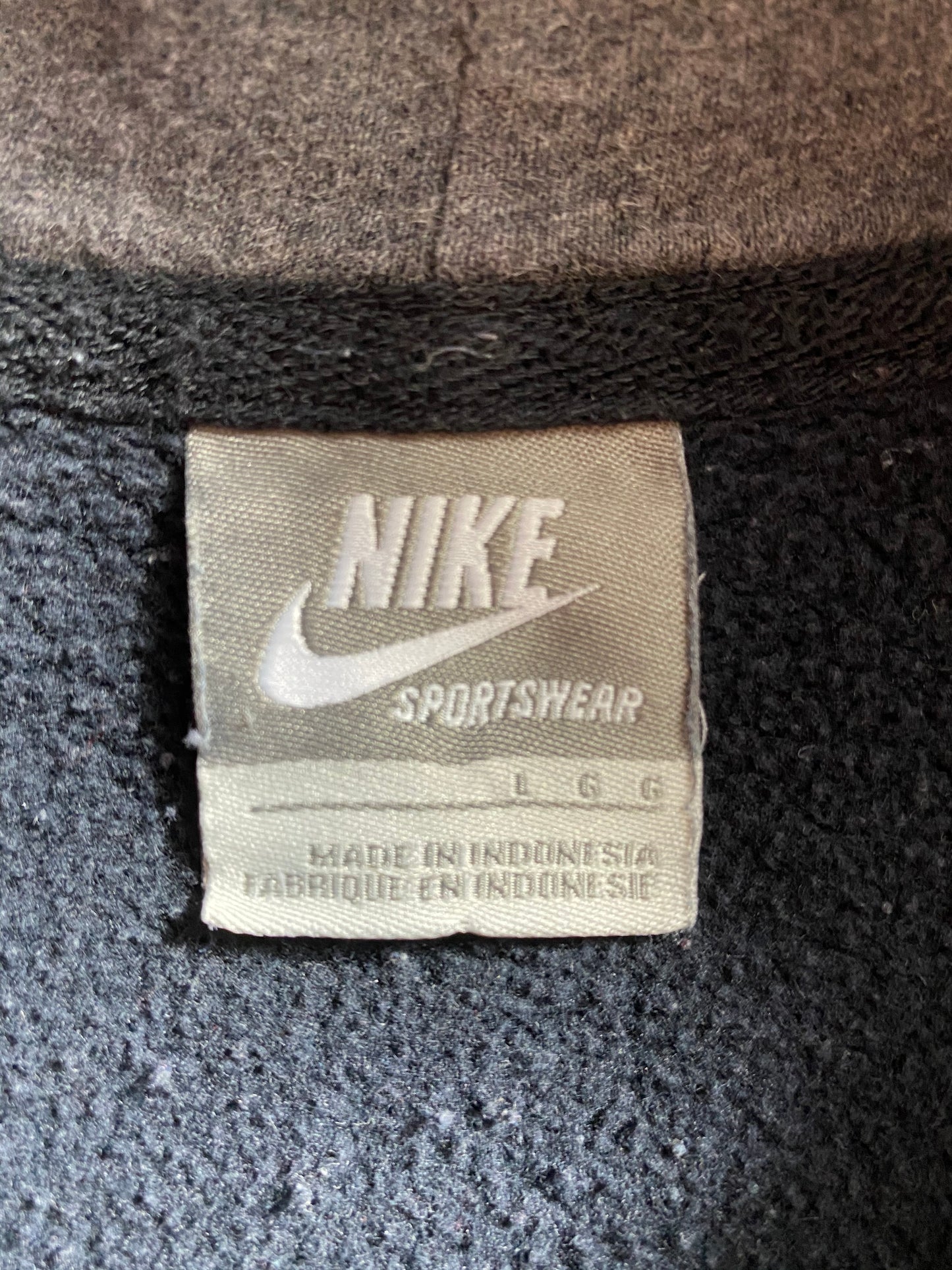 00’ NIKE Mini Swoosh Size L Vintage Hoodie Sweat-shirt /8911