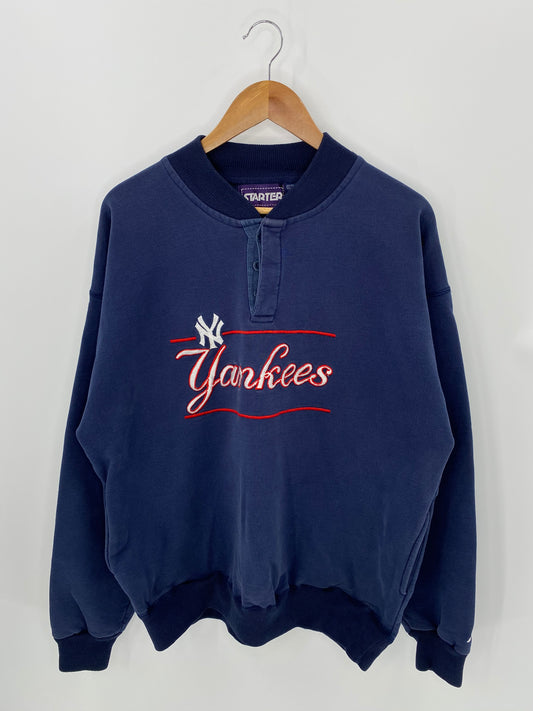 90’s STARTER x NY YANKEES Size XL Vintage Sweat-Shirt / 6475
