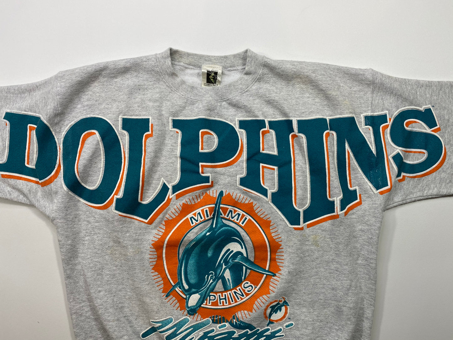 1995 MIAMI DOLPHINS Made in USA Size L Vintage NFL Sweat-Shirt / 5771