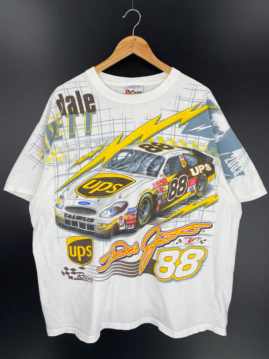 00’ NASCAR DALE JARRETT Size XL Vintage Racing T-shirt / 9668