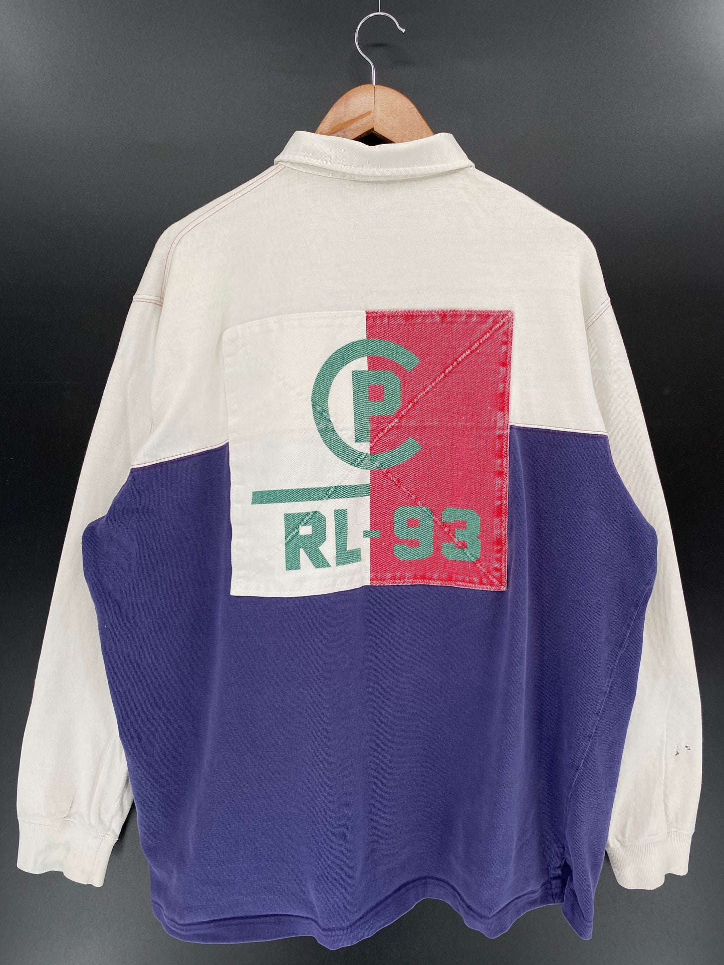 90’s POLO RALPH LAUREN Size XL Vintage Rugby-Shirt / K3885