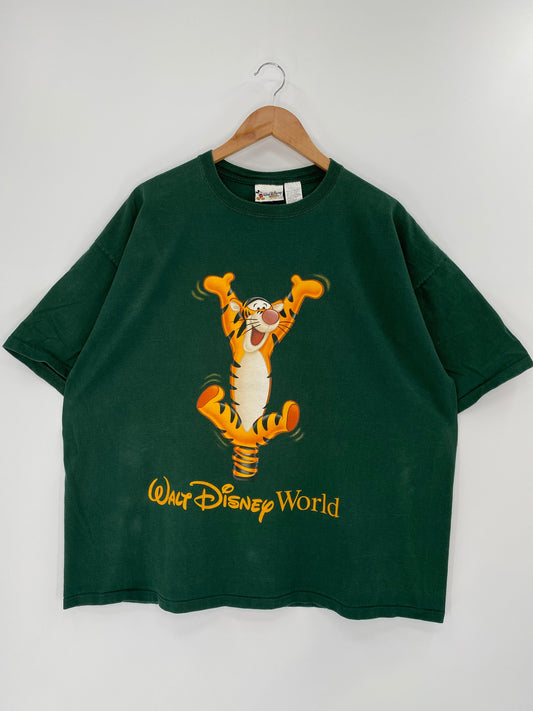 00’ DISNEY TIGGER Made in USA Size XL Vintage T-Shirt / K9168
