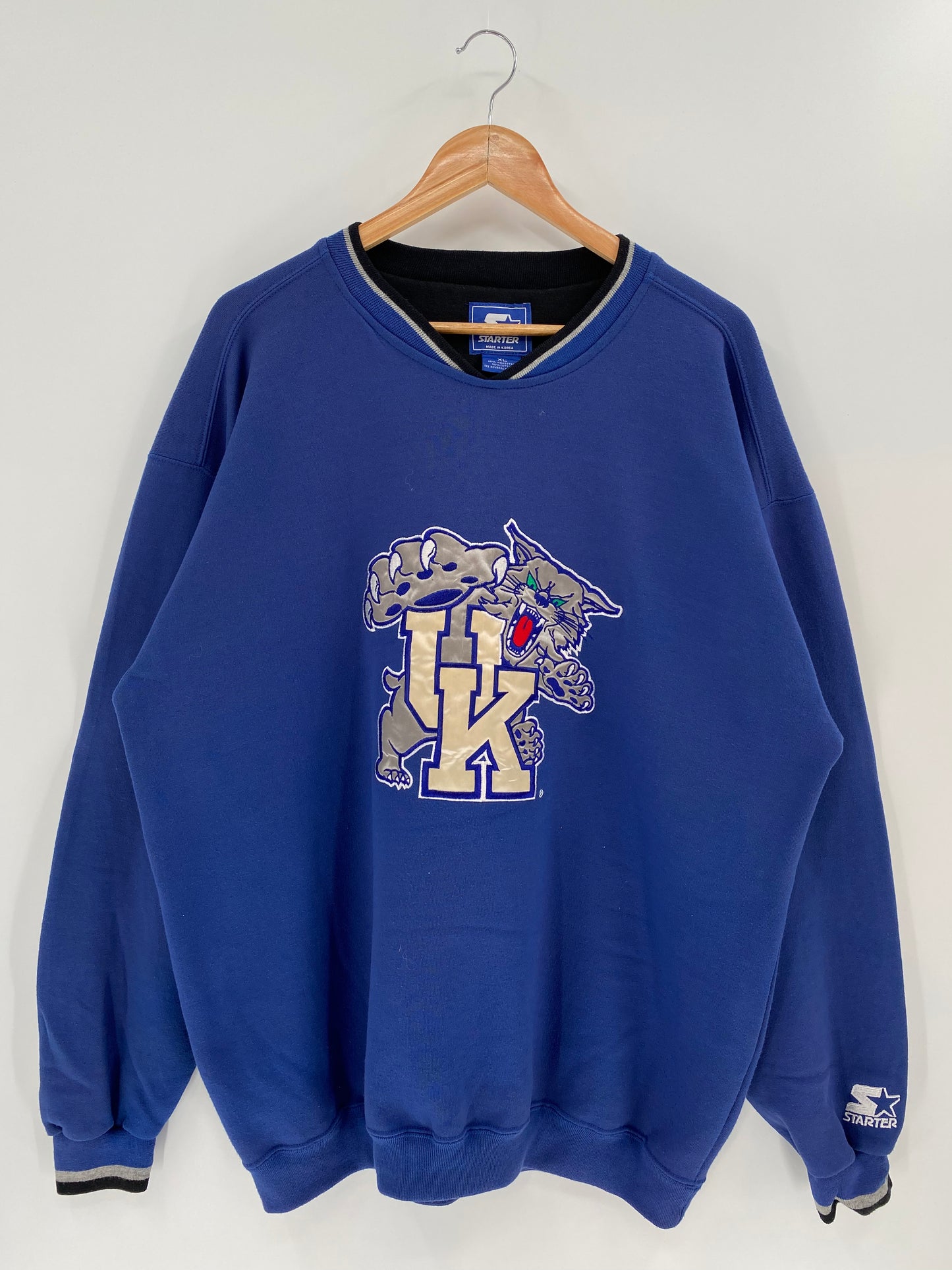 00’ STARTER UNIVERSITY OF KENTUCKY Size XL Vintage Sweat-shirt / K52