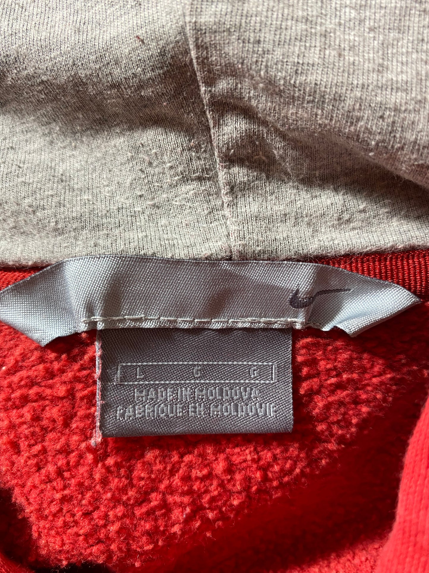 00’ NIKE MINI SWOOSH Size L Vintage Hoodie Sweat-shirt / k1927