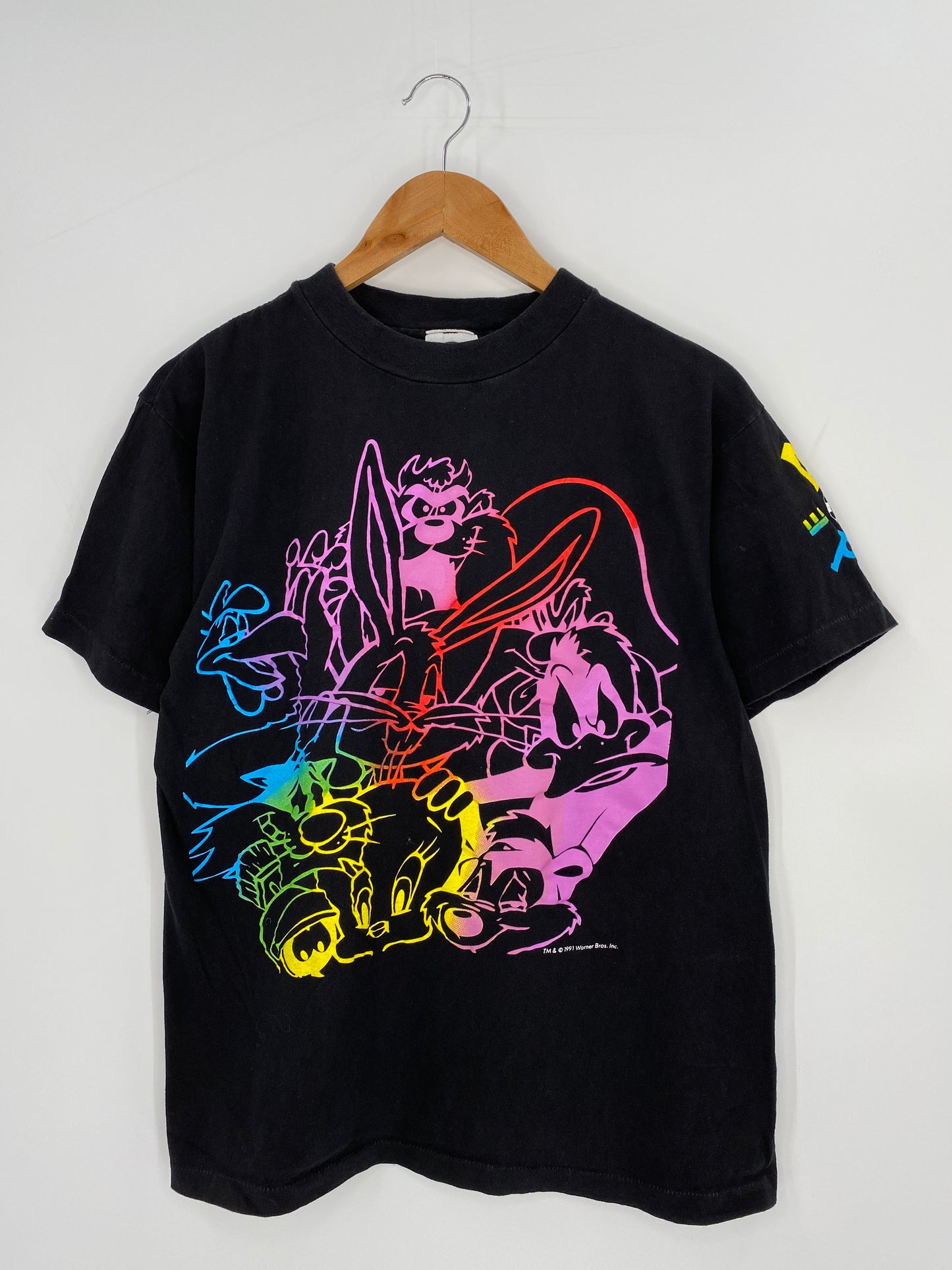 1991 WARNER BROS. Made in USA Size L Vintage T-Shirt / 9436