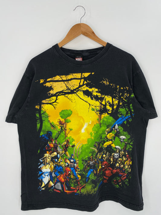 00’ MARVEL Size L Vintage T-Shirt / K9919