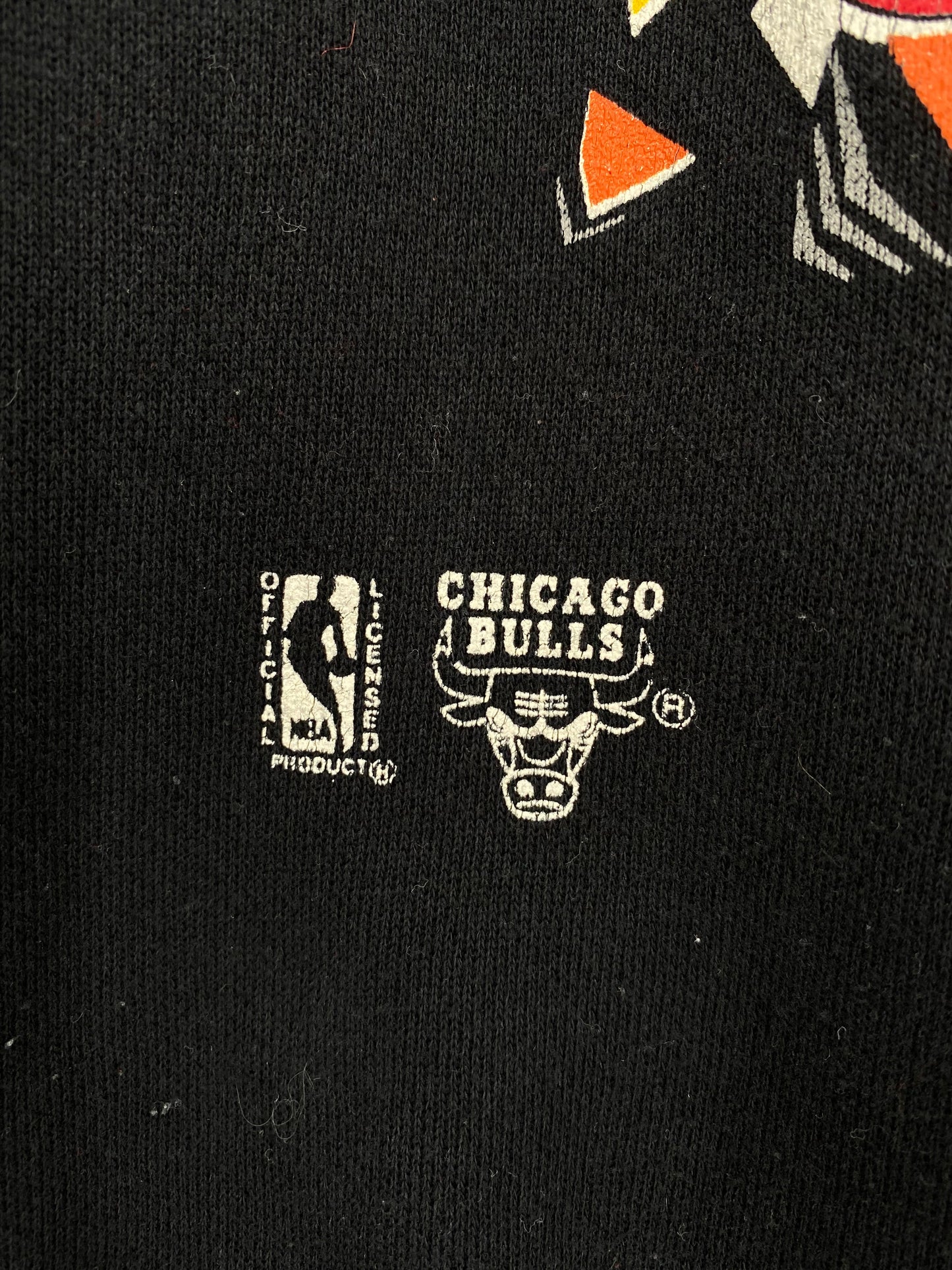 90’s CHICAGO BULLS Made in USA Size XL Vintage NBA Sweat shirt / A1672