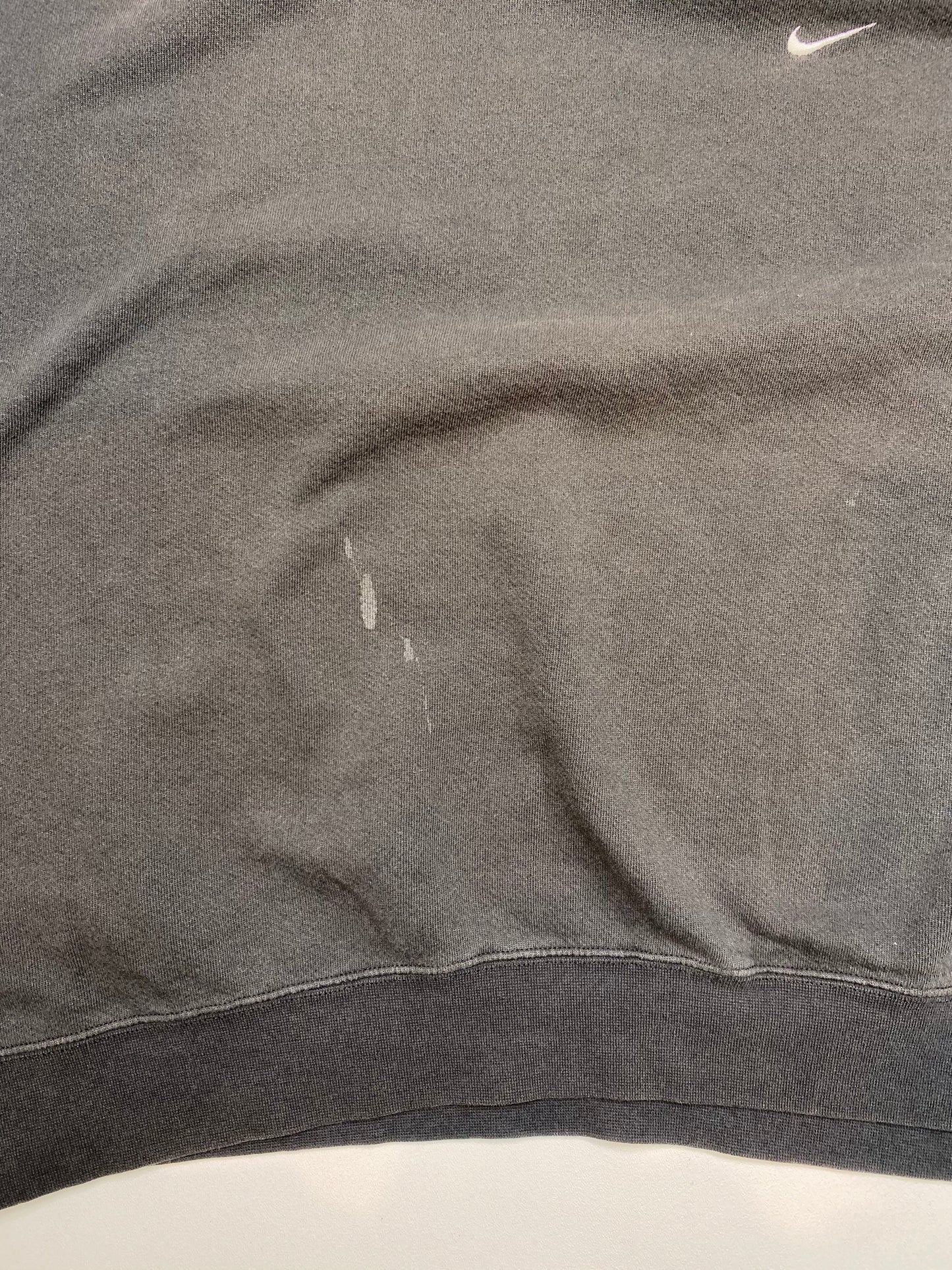 90's NIKE Mini Swoosh Size Approx.XL Damage Vintage Sweat-Shirt / 5491