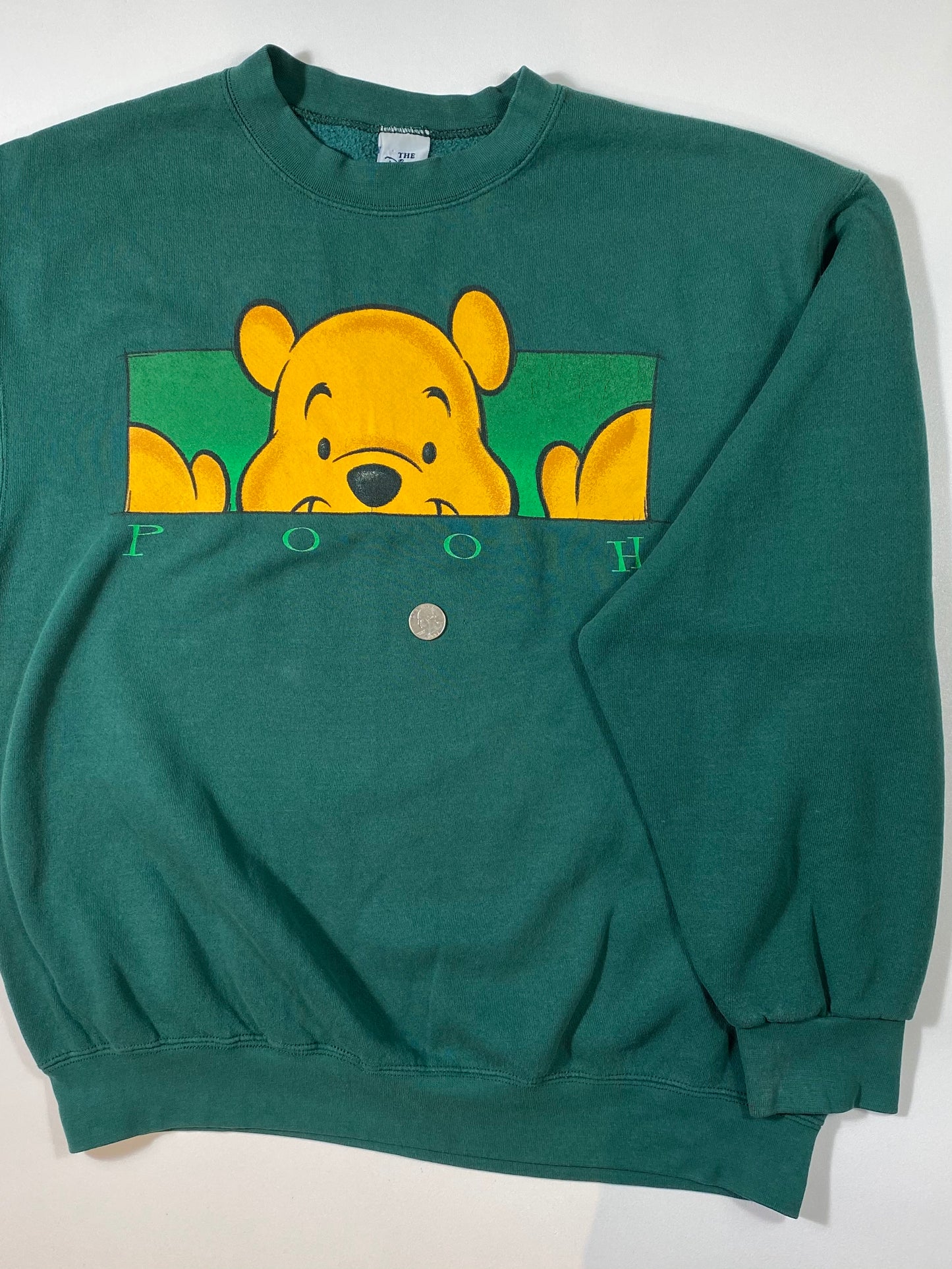 00' DISNEY WINNIE THE POOH Made in USA Size L Vintage Sweat-shirt / 6480
