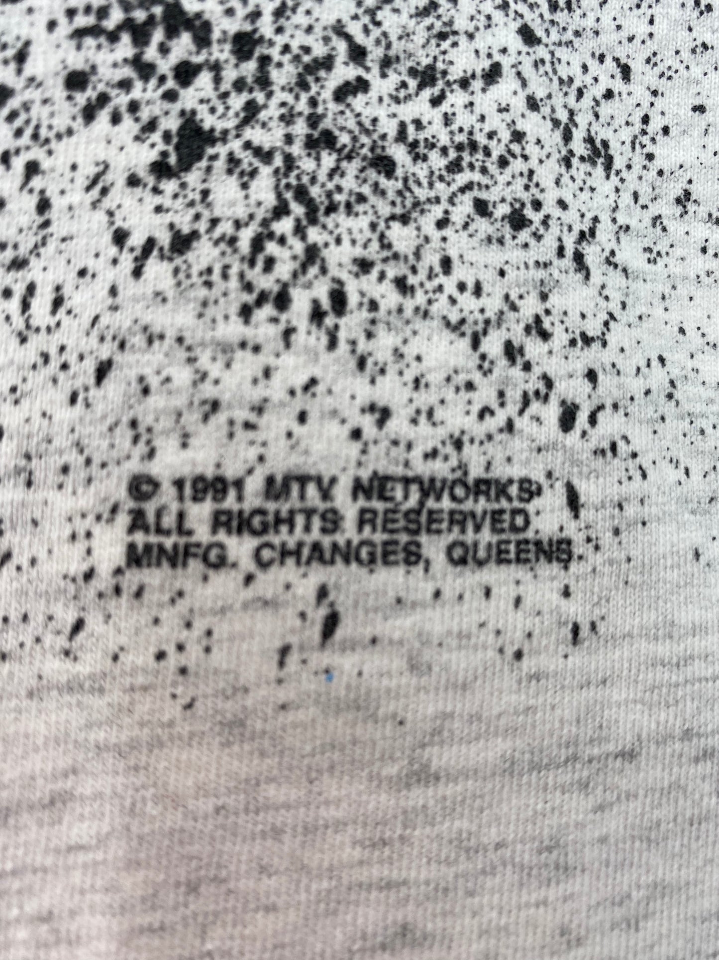 1991 The Ren & Stimpy Show Made in USA Size XL Vintage T-Shirt / K1608