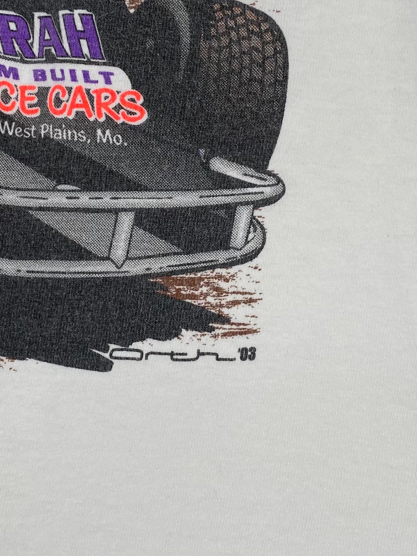 2003 Billy Romans x TAZ Size No Tag (Approx. L) Vintage Racing T-Shirt / 7689