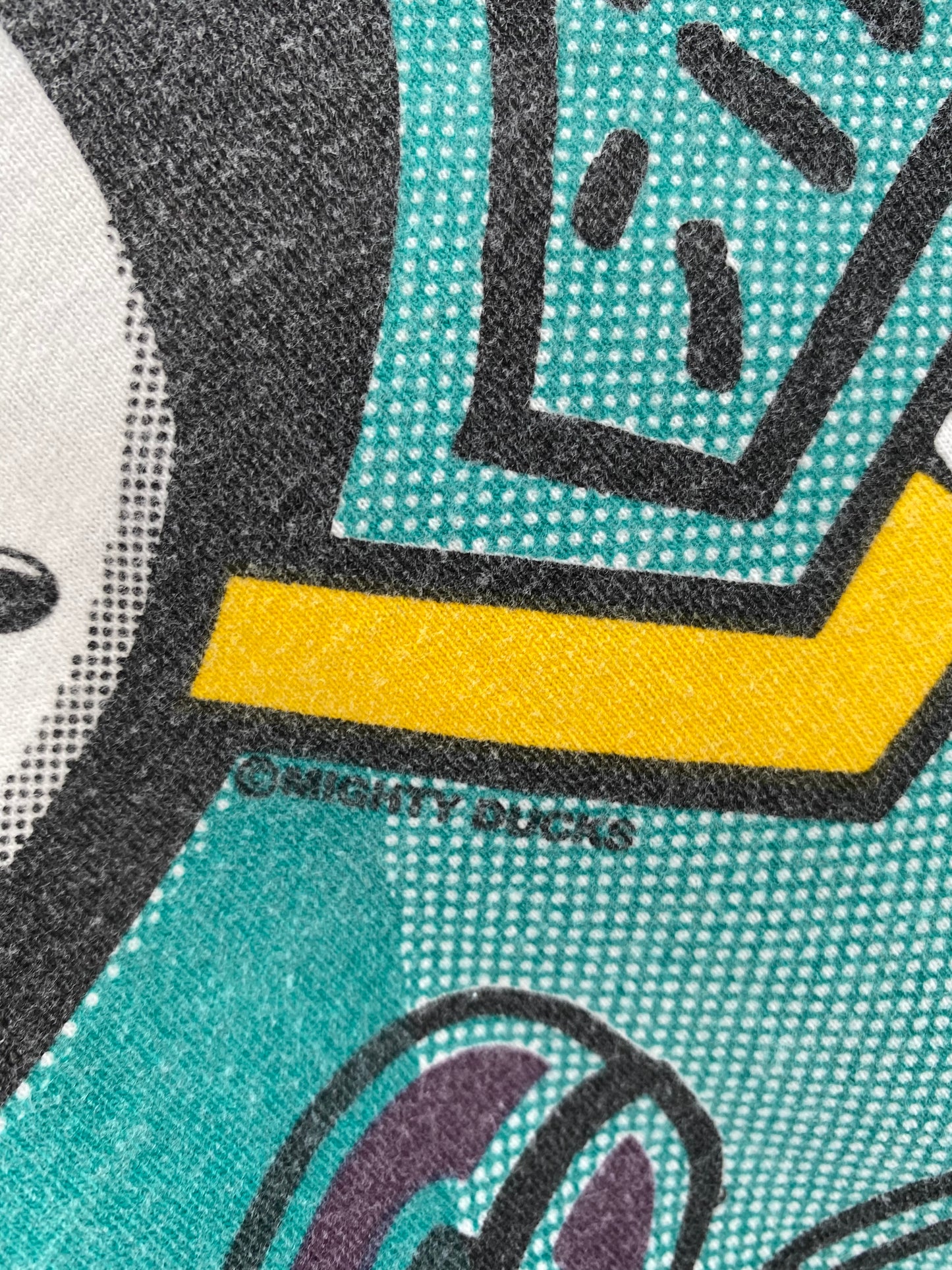 1994' DUCKS OF ANAHEIM Made in USA Size L Vintage T- SHIRT / K1358