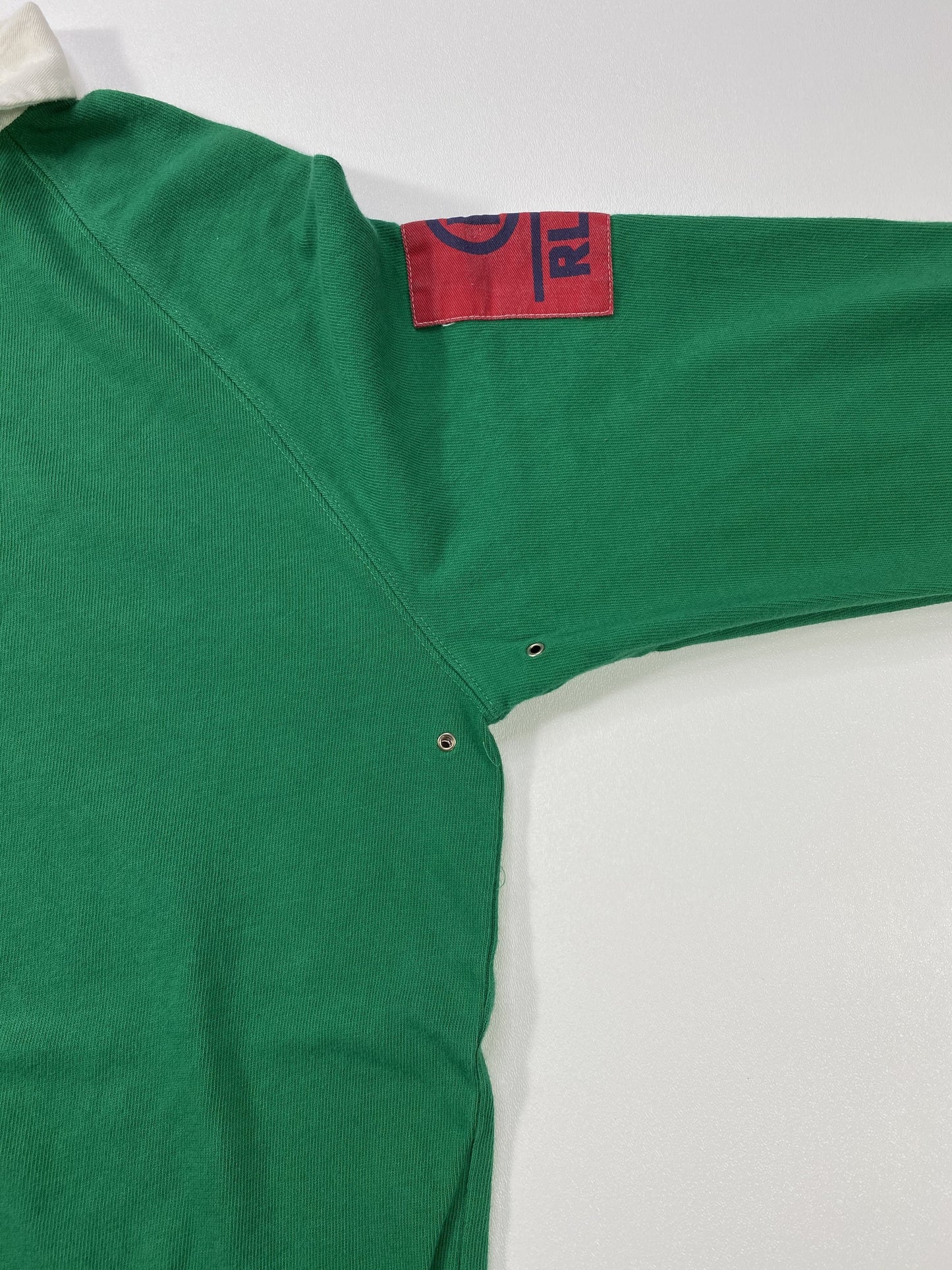1993 POLO RALPH LAUREN Size Kids L Vintage Rugby-shirt / k5567