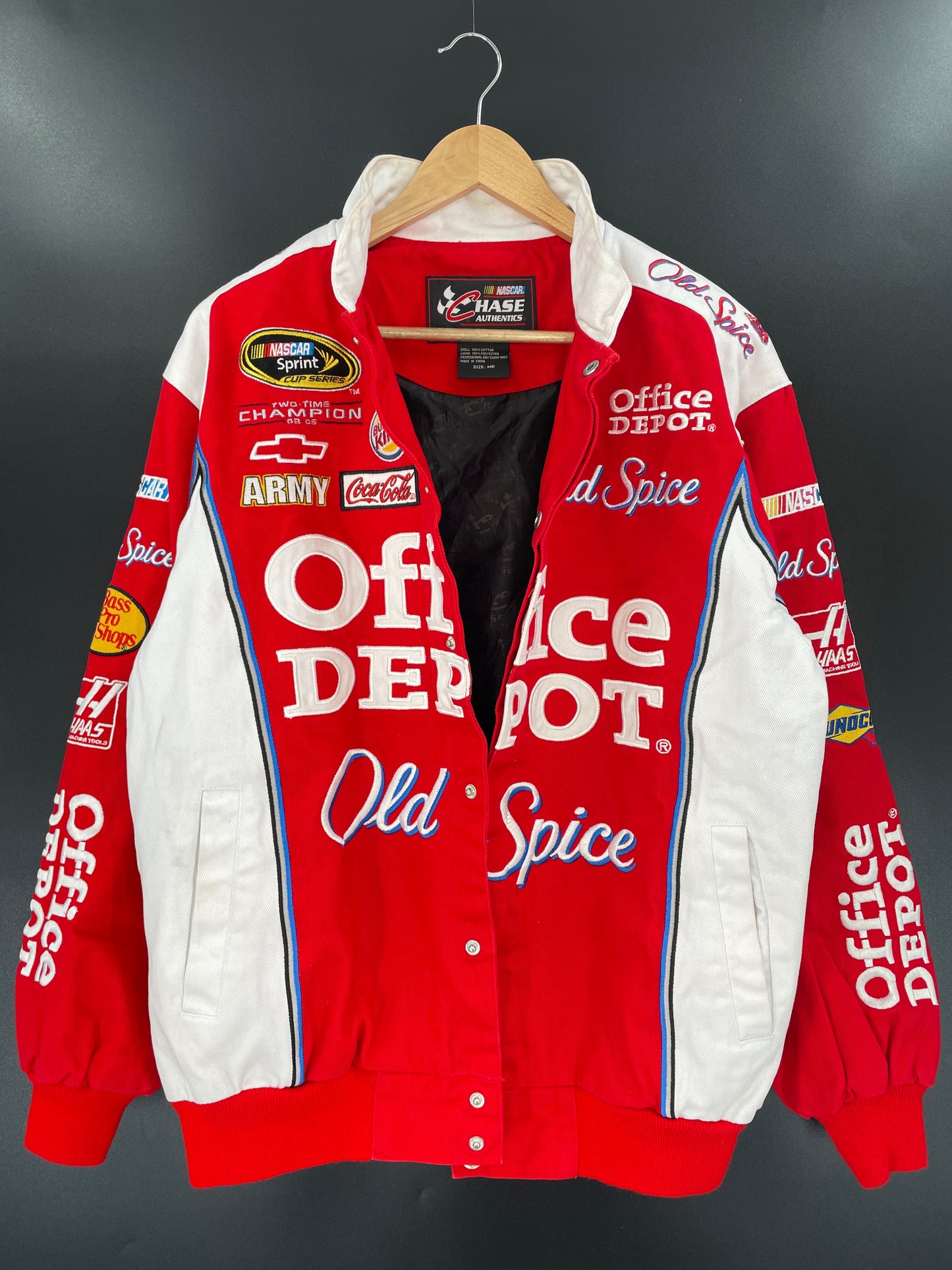 Vintage NASCAR OFFICE DEPOT Size M Racing Jacket / k2374