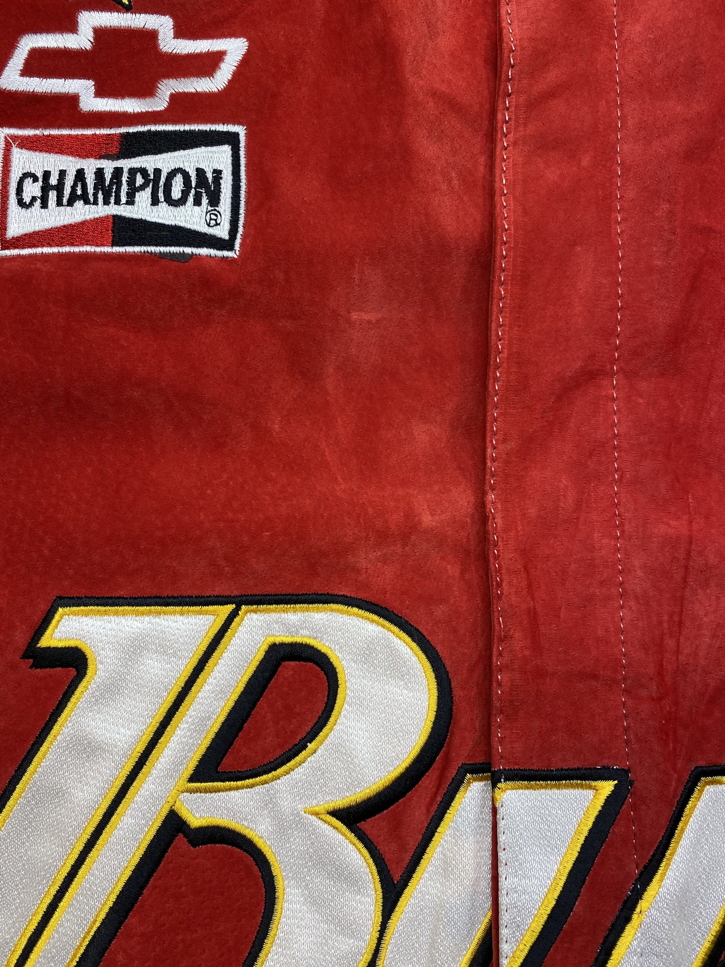 Vintage NASCAR BUDWEISER Size XXXL Leather Racing Jacket/ K5745