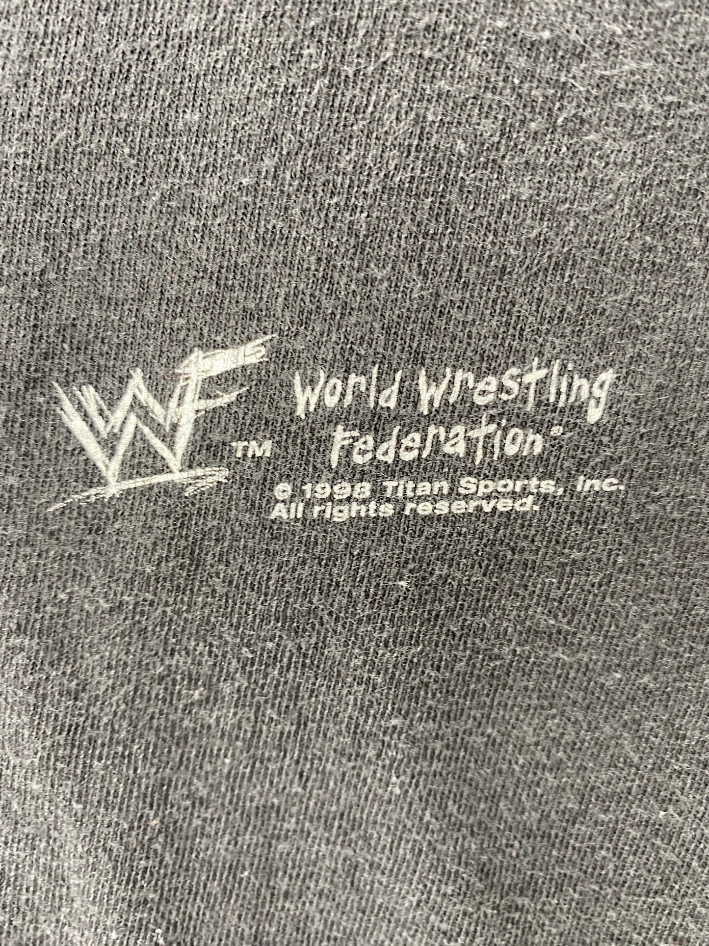 1998 STONE COLD WWF Size No Tag (Approx. XL) Vintage T-shirt / 7446