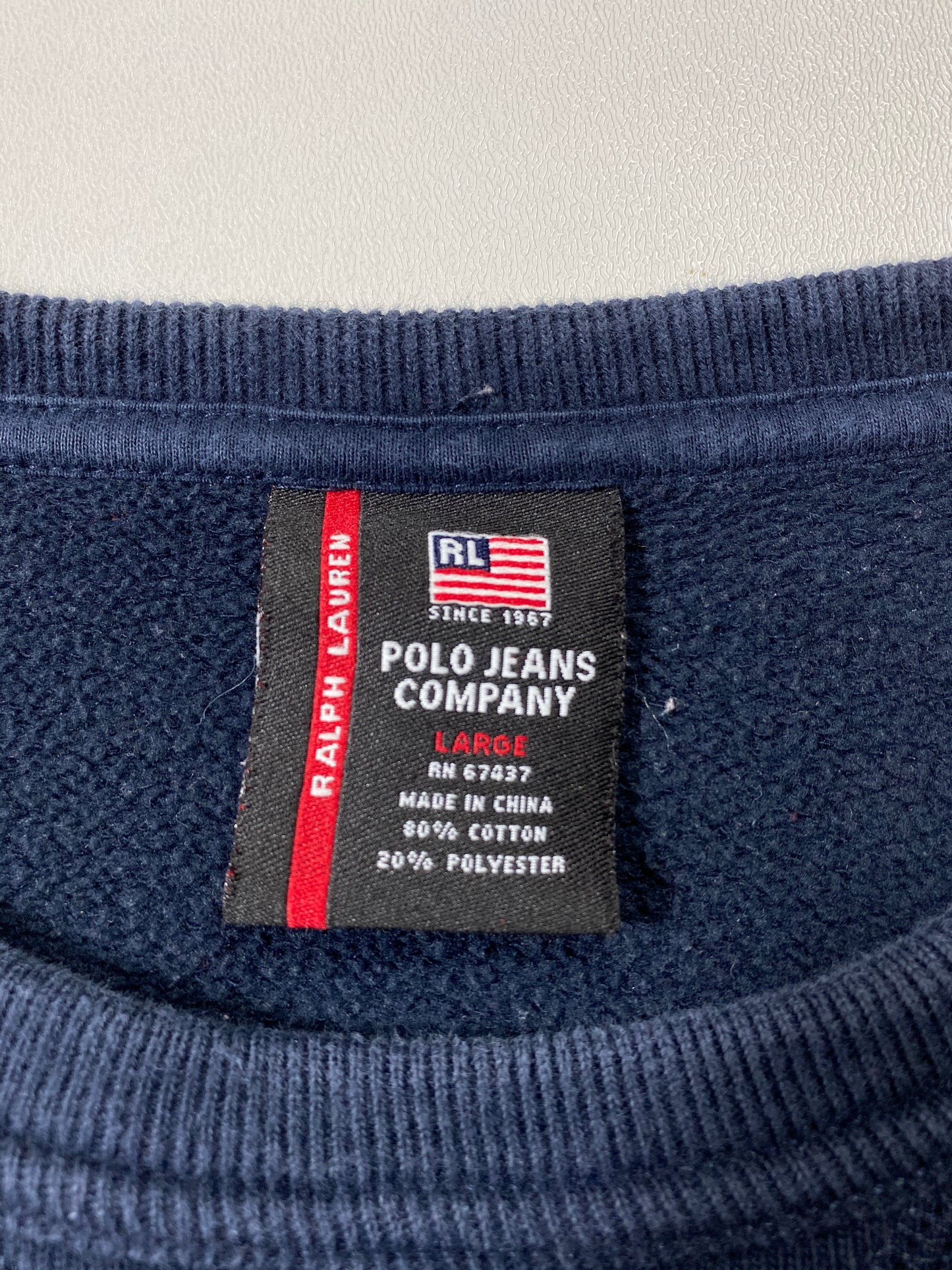 POLO JEANS Size L Vintage Sweat-shirt / 6653