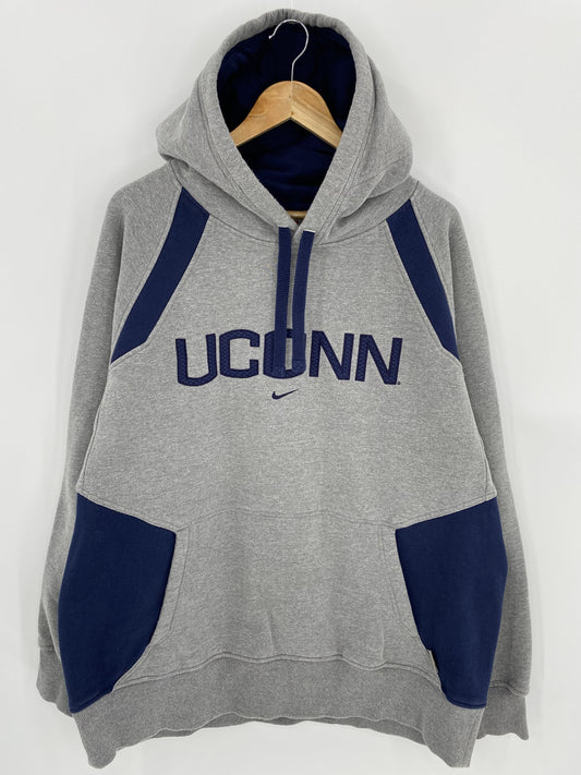 00’ NIKE UCONN Size XL Vintage Hoodie Sweat-shirt / K5923