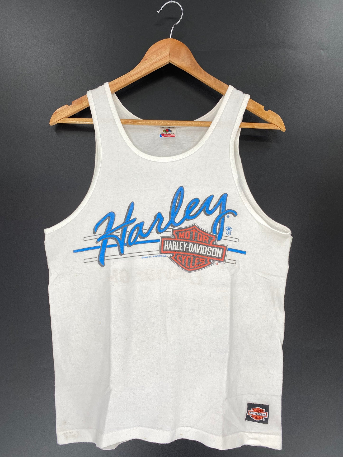 1989 HARLEY DAVIDSON Made in USA Size M Vintage Tank Top / A1223