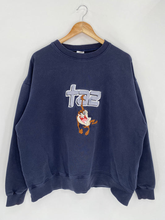 00’ Looney Tunes TAZ Size XL Vintage Sweat-Shirt / 5453