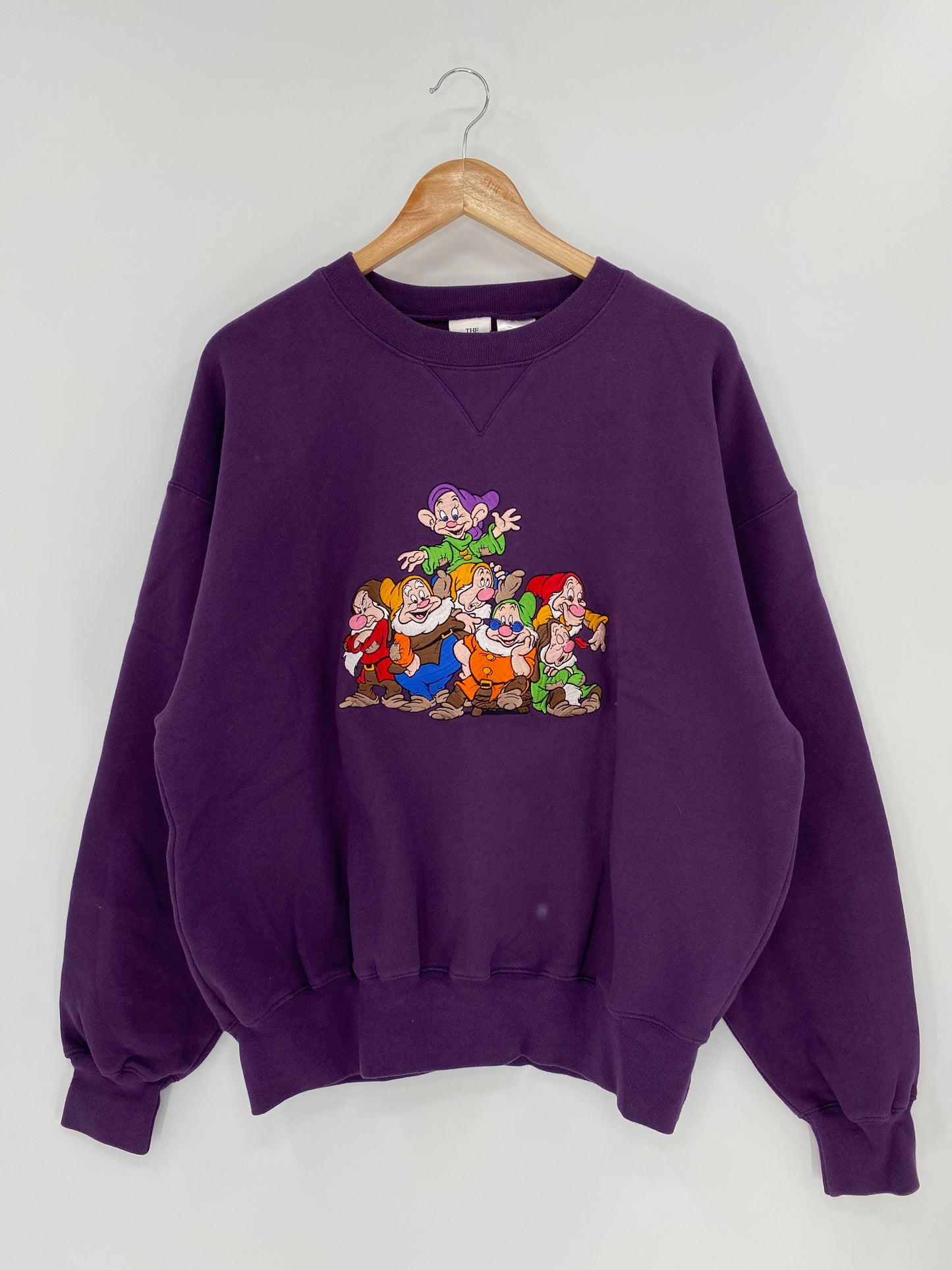 00’ DISNEY 7 Dwarfs Size L Vintage Sweat-shirt / K8