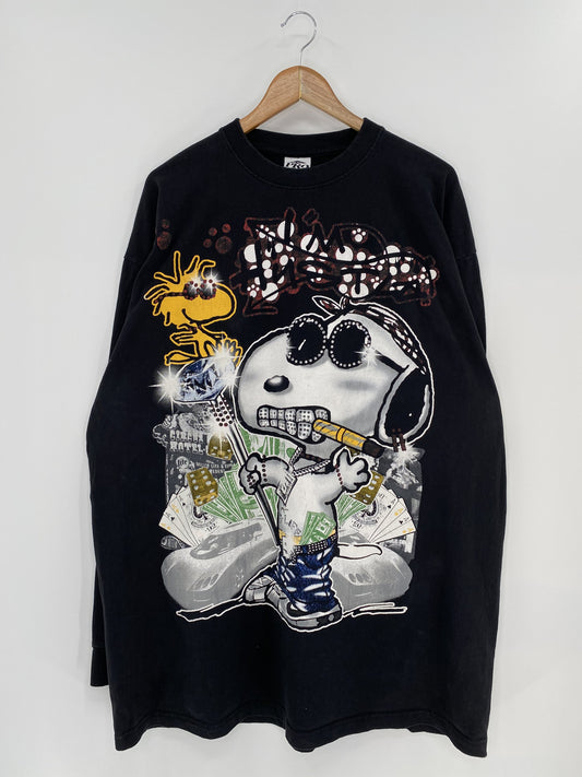 00' SNOOPY Size XXXL Vintage Long Sleeve T-Shirt / k6192