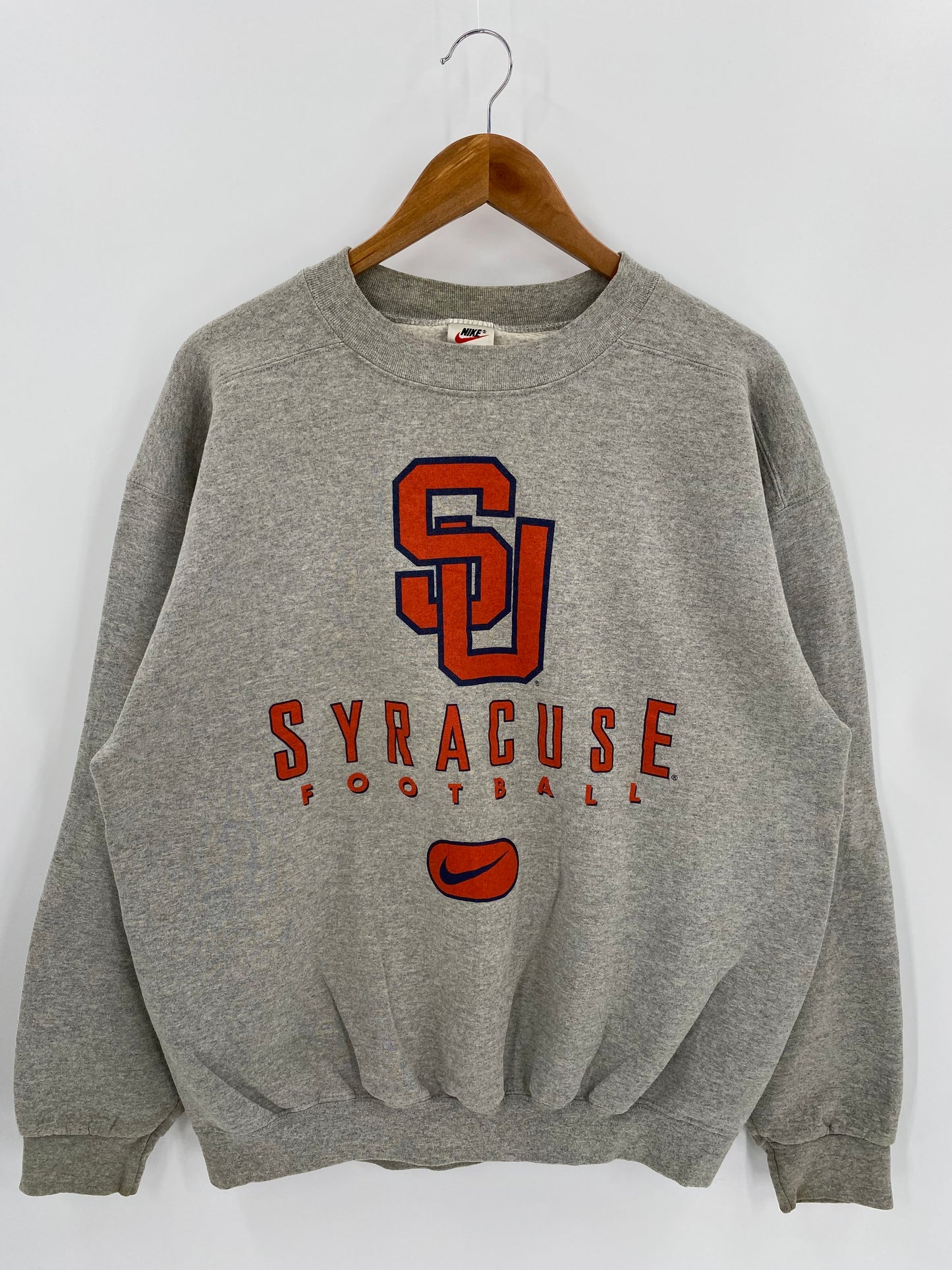 90’s NIKE SYRACUSE FOOTBALL Made in USA Size M Vintage Sweat-shirt / 6598