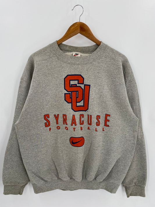 90’s NIKE SYRACUSE FOOTBALL Made in USA Size M Vintage Sweat-shirt / 6598