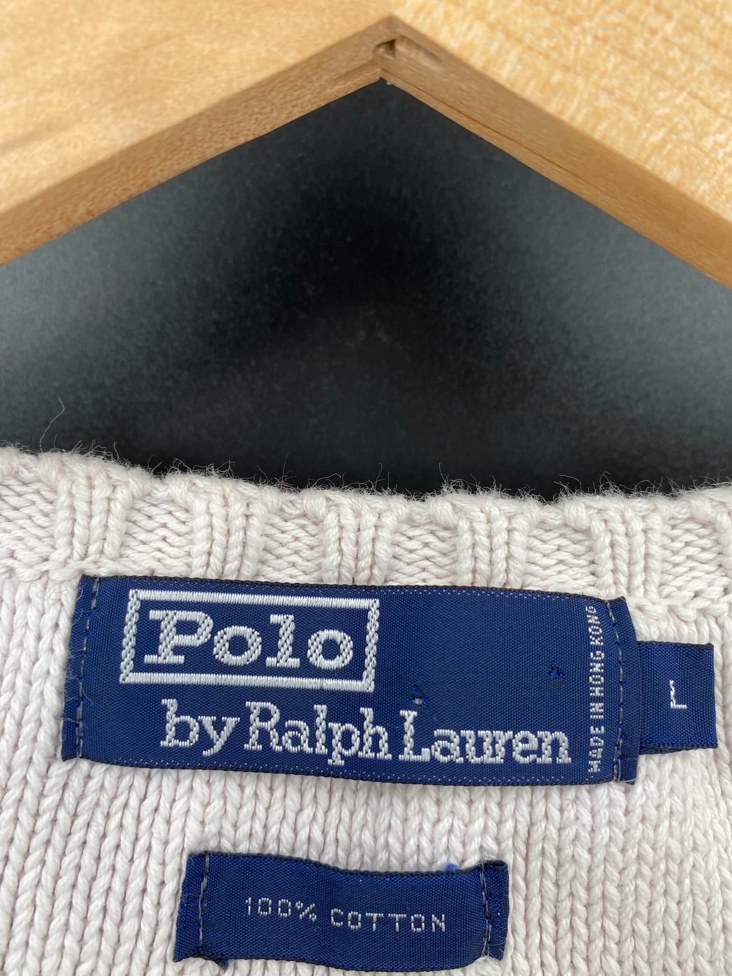 90’s POLO RALPH LAUREN Size L Knit Sweater / K2881