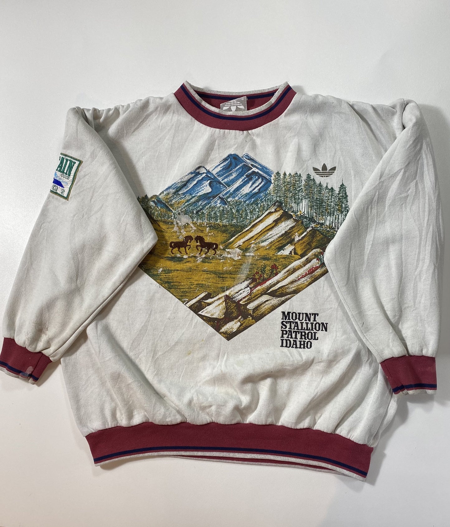 90's ADIDAS Size No Tag (Approx. L) Vintage Sweat-shirt / K5821